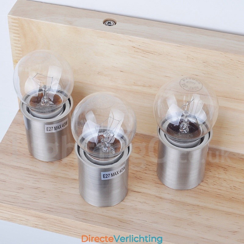 Mini Stijl Wandlampen met Glazen Kapjes Moderne Hedendaagse Houten Bamboe Wandlamp