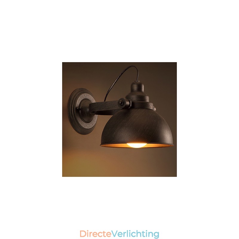 Loft Smeedijzeren Pot Creatieve Vintage Wandlamp Verlichting