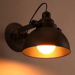 Loft Smeedijzeren Pot Creatieve Vintage Wandlamp Verlichting