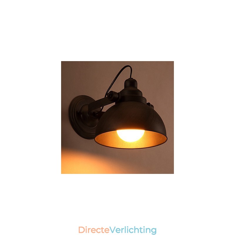 Loft Smeedijzeren Pot Creatieve Vintage Wandlamp Verlichting