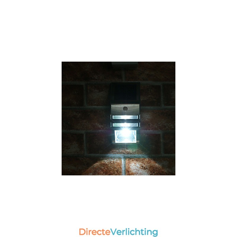 Zonne-witte wandlamp met PIR-bewegingssensor