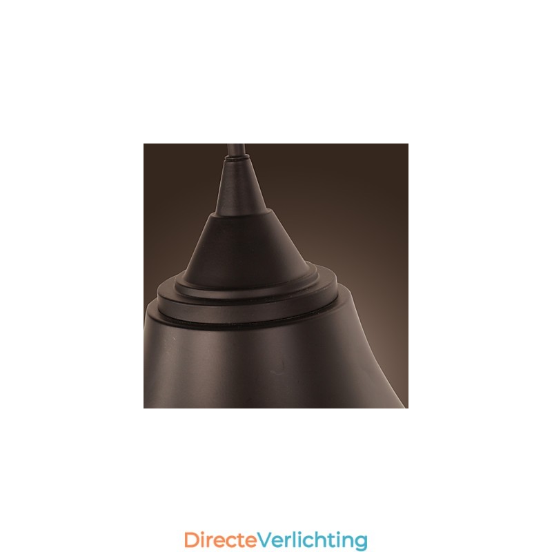 Artistieke wandlamp met retro metalen kap en beugel