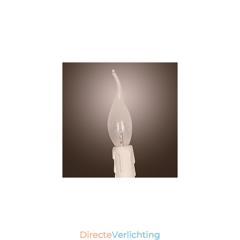 Kristallen wandlamp met 2 lampen in kaarslamp