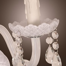 Kristallen wandlamp met 2 lampen in kaarslamp
