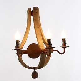 Mini Stijl Wandlampen Rustiek Lodge Hout Bamboe
