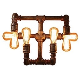 Retro Bar Iron Wandlampen Mini Stijl Rustieke Lodge Metaal