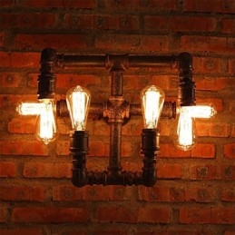 Retro Bar Iron Wandlampen Mini Stijl Rustieke Lodge Metaal