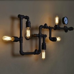 Wandlampen 5-lichts waterpijp ijzer mini-stijl industriële stijl land metaal