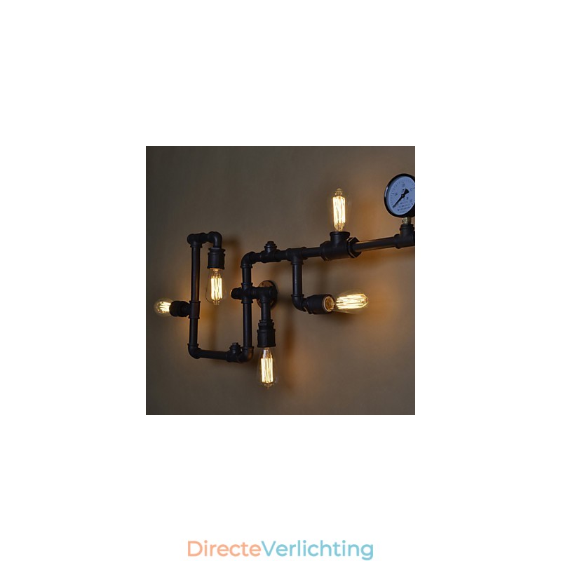 Wandlampen 5-lichts waterpijp ijzer mini-stijl industriële stijl land metaal