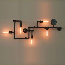 Wandlampen 5-lichts waterpijp ijzer mini-stijl industriële stijl land metaal