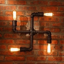 Retro Bar Iron Wandlampen Mini Stijl Rustieke Lodge Metaal