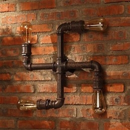 Retro Bar Iron Wandlampen Mini Stijl Rustieke Lodge Metaal