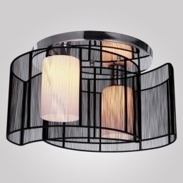 Plafondlamp Modern Design 2 Lampen Zwart