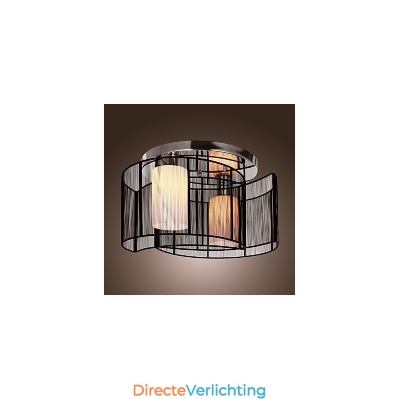 Plafondlamp Modern Design 2 Lampen Zwart