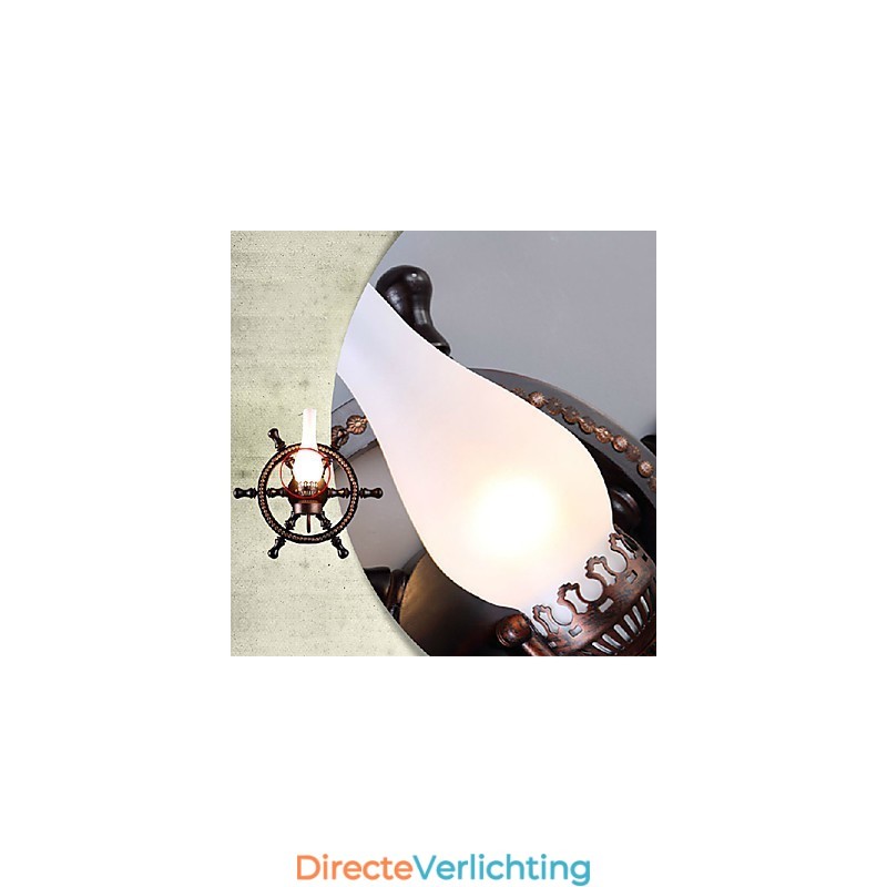 Wandlamp Een Licht en Glas