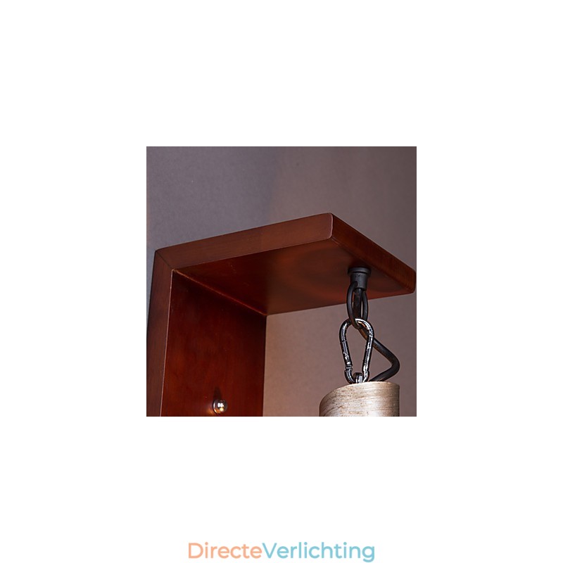 Antieke houten wandlampen 1 licht