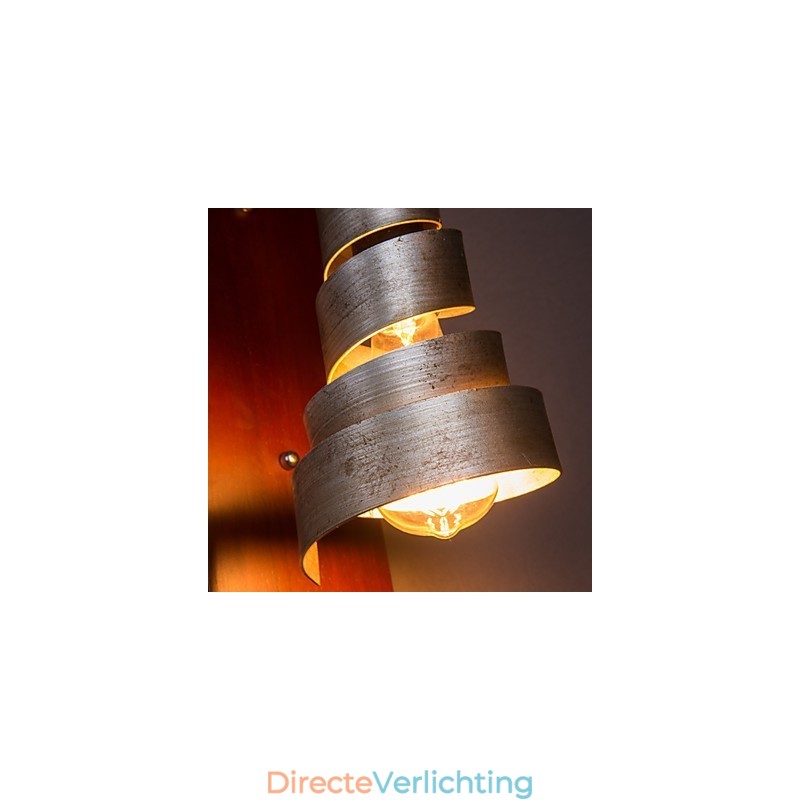 Antieke houten wandlampen 1 licht
