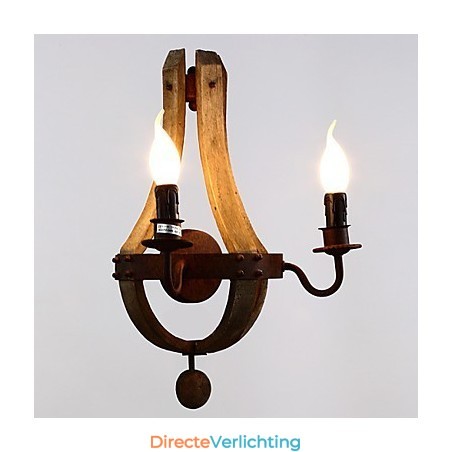 Mini Stijl Wandlampen Rustiek Lodge Hout Bamboe Mini Stijl Wandlampen Rustiek Lodge Hout Bamboe