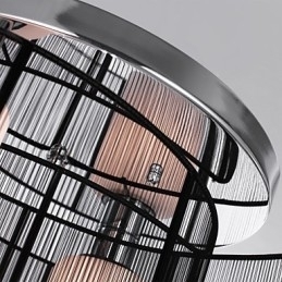 Plafondlamp Modern Design 2 Lampen Zwart