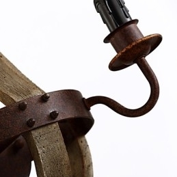 Mini Stijl Wandlampen Rustiek Lodge Hout Bamboe