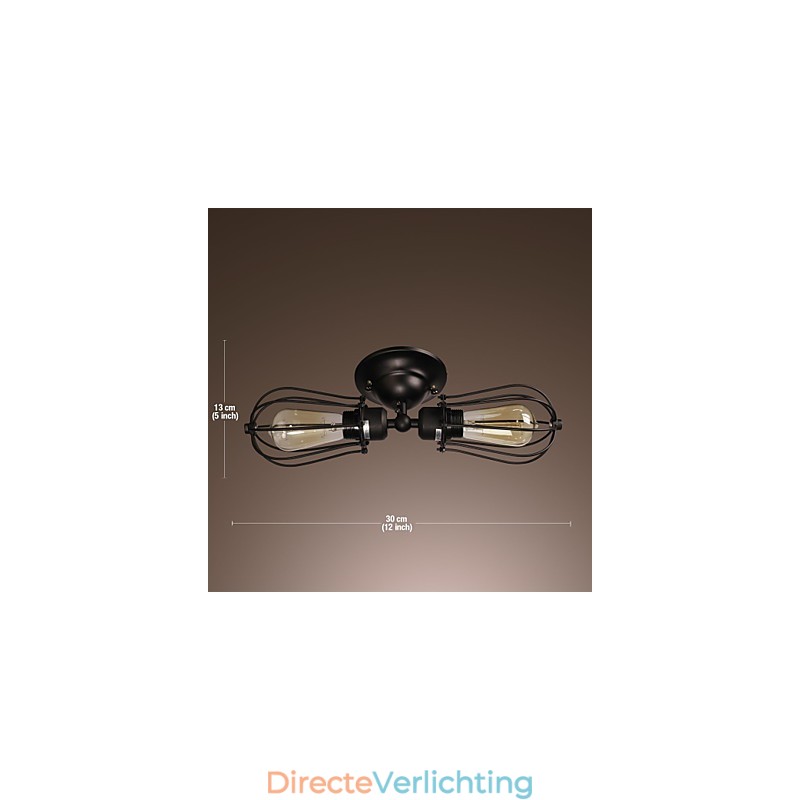2-lichts gouden wandlamp in antieke stijl
