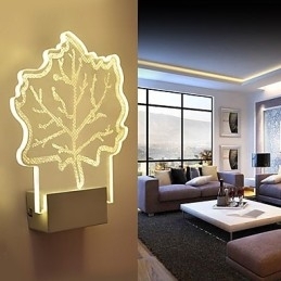 Acryl Wandlamp PVC Lamp Licht Chip Modern Hedendaags Metaal