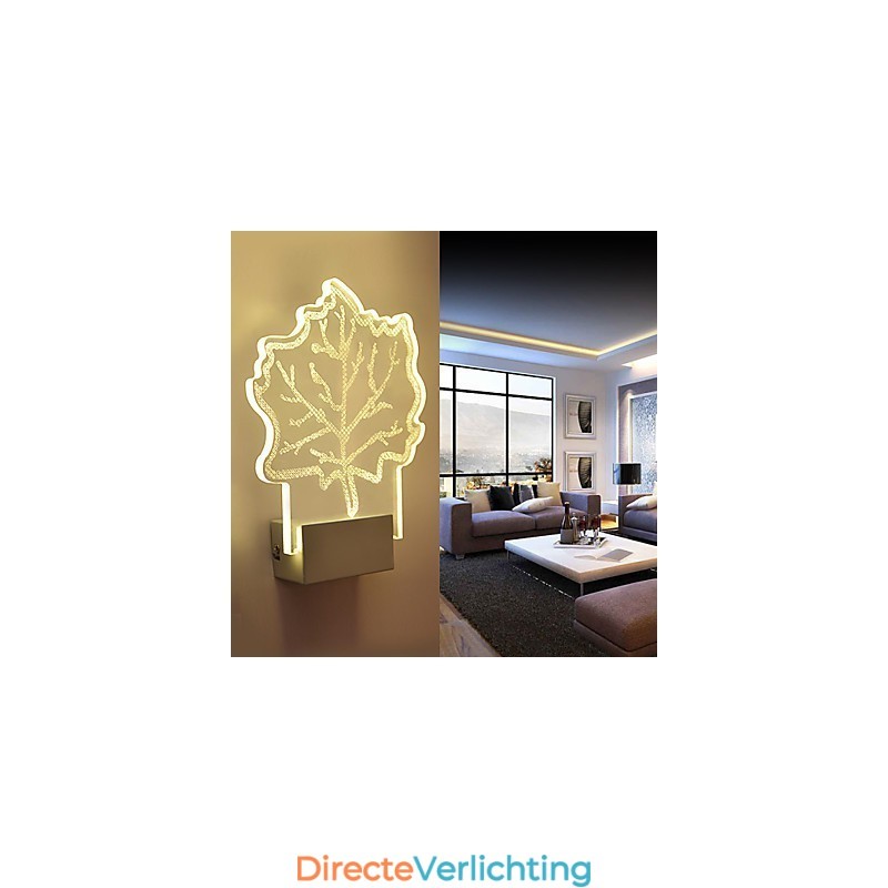 Acryl Wandlamp PVC Lamp Licht Chip Modern Hedendaags Metaal