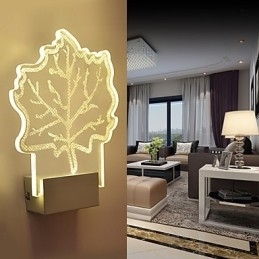 Acryl Wandlamp PVC Lamp Licht Chip Modern Hedendaags Metaal