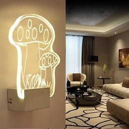 Acryl Wandlamp PVC Lamp Licht Modern Hedendaags Metaal