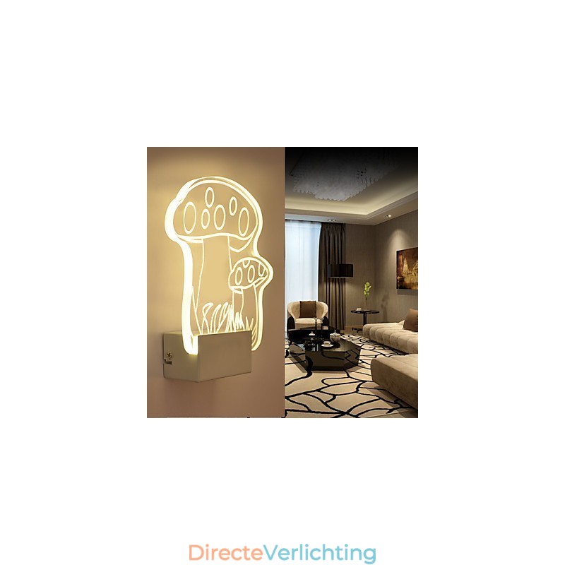 Acryl Wandlamp PVC Lamp Licht Modern Hedendaags Metaal
