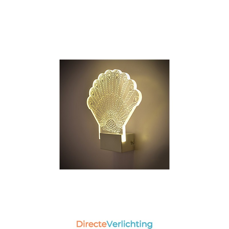 Acryl Wandlamp PVC Lamp Licht Modern Hedendaags Metaal