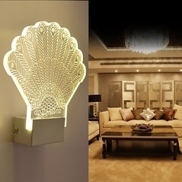 Acryl Wandlamp PVC Lamp Licht Modern Hedendaags Metaal
