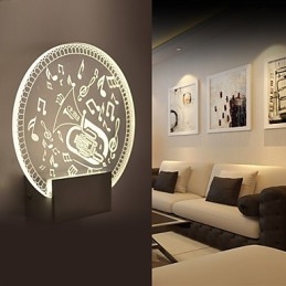 Acryl Wandlamp PVC Lamp Licht Modern Hedendaags Metaal