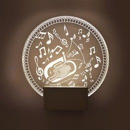 Acryl Wandlamp PVC Lamp Licht Modern Hedendaags Metaal