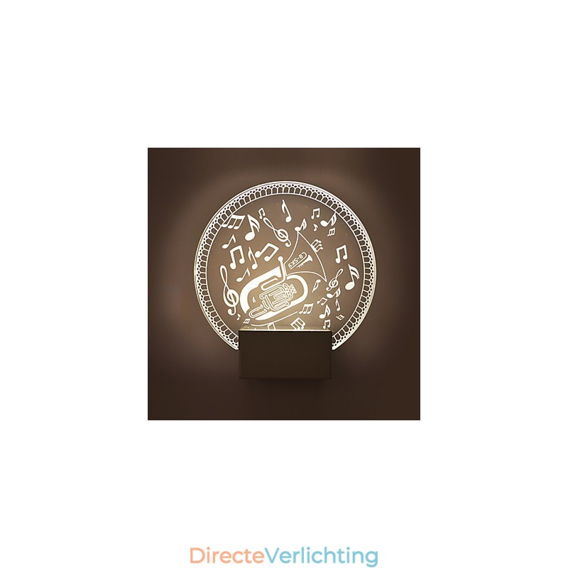 Acryl Wandlamp PVC Lamp Licht Modern Hedendaags Metaal