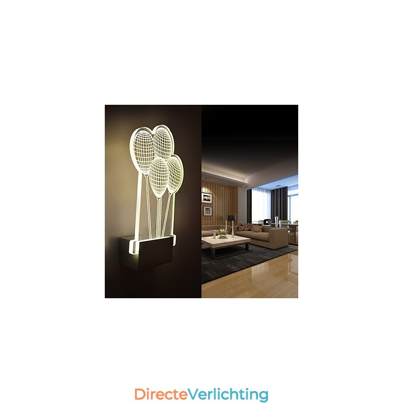 Acryl Wandlamp PVC Lamp Licht Modern Hedendaags Metaal
