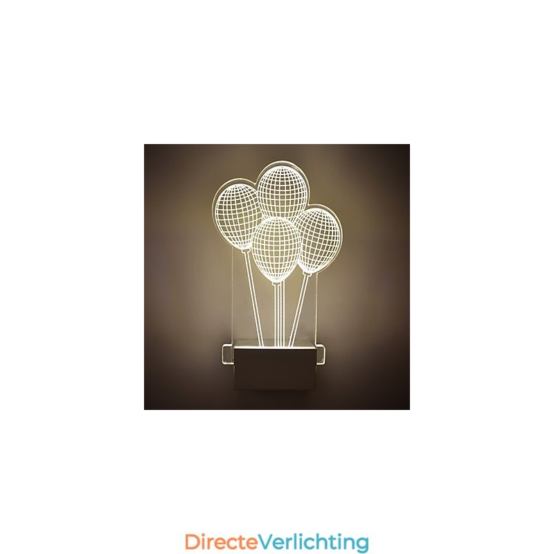 Acryl Wandlamp PVC Lamp Licht Modern Hedendaags Metaal