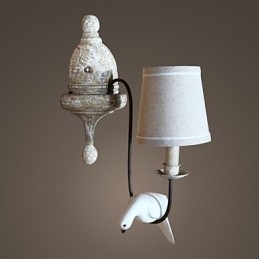 Mini Stijl Wandlampen Landelijk Hout Bamboe