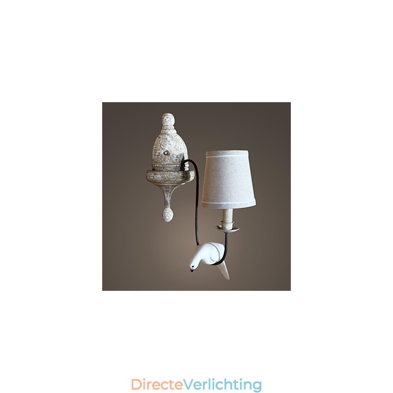 Mini Stijl Wandlampen Landelijk Hout Bamboe