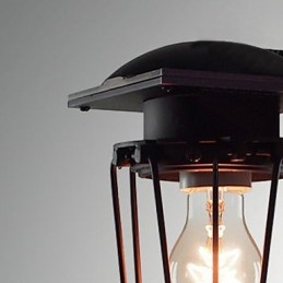 Retro Gesmeedde Wandlampen Enkele Kop Antieke Wandlamp Herinneringen Lamp Loft Amerikaans IJzer Vintage Kleine Kooien Wandlamp