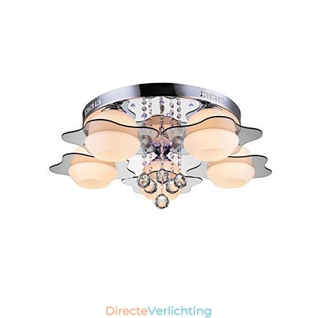 Afstandsbediening 5 lampen met blauwe rode moderne plafondlamp inbouw Afstandsbediening 5 lampen met blauwe rode moderne plafondlamp inbouw