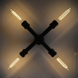 Industriële retro pijpwand