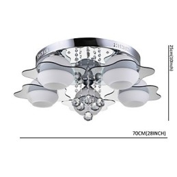 Afstandsbediening 5 lampen met blauwe rode moderne plafondlamp inbouw
