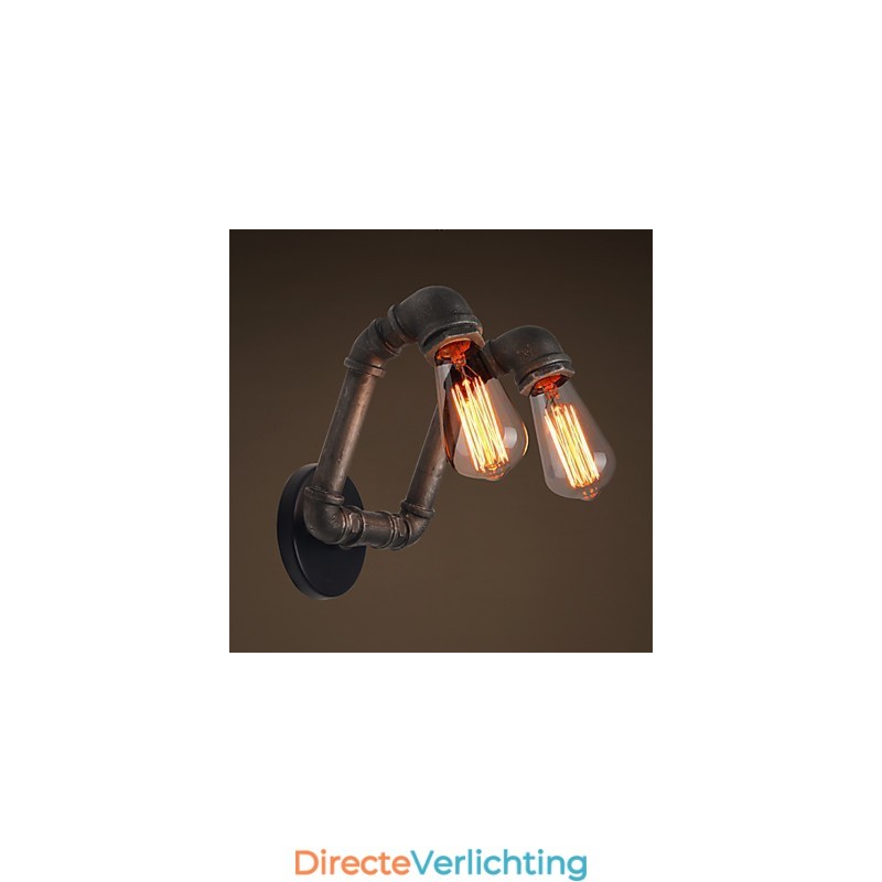 Retro metalen wandlamp voor koffieshop