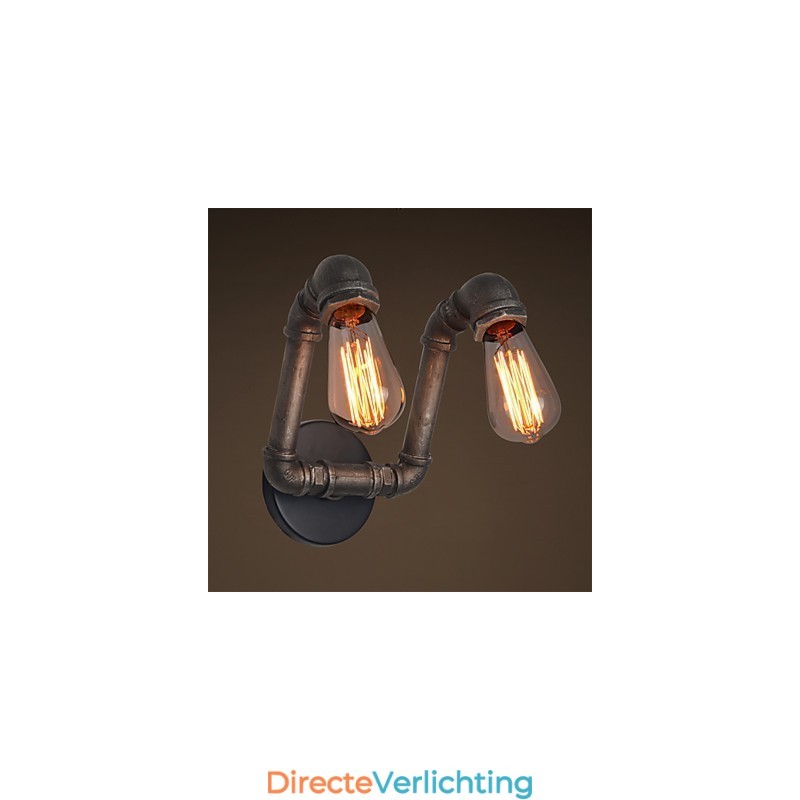 Retro metalen wandlamp voor koffieshop