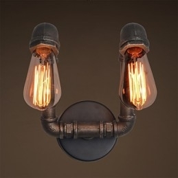 Retro metalen wandlamp voor koffieshop