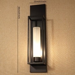 Wandlampen Wandlampen Rustieke Lodge Metalen Eetkamer Slaapkamer Leeskamer Metaal+Glas