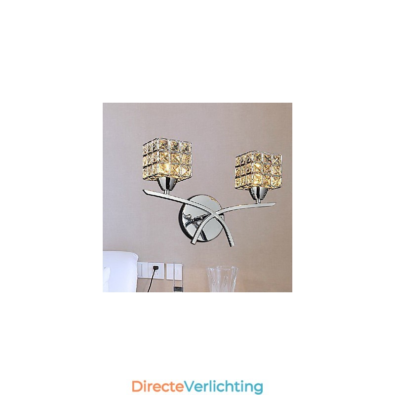 Moderne Kristallen Wandlamp In 2 Lampen