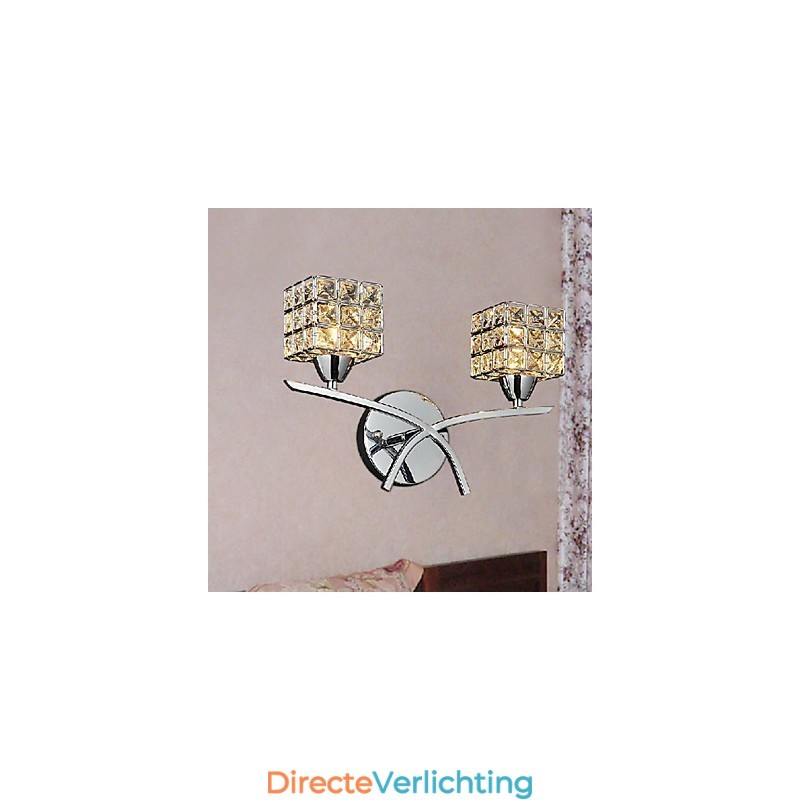 Moderne Kristallen Wandlamp In 2 Lampen