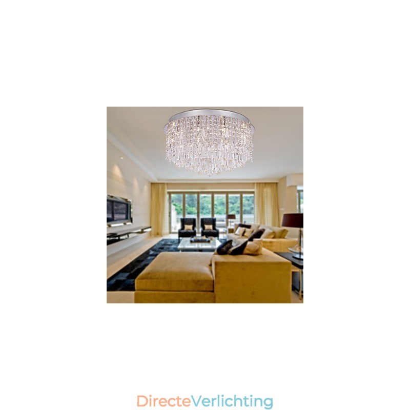Moderne eigentijdse kristalchroom inbouw